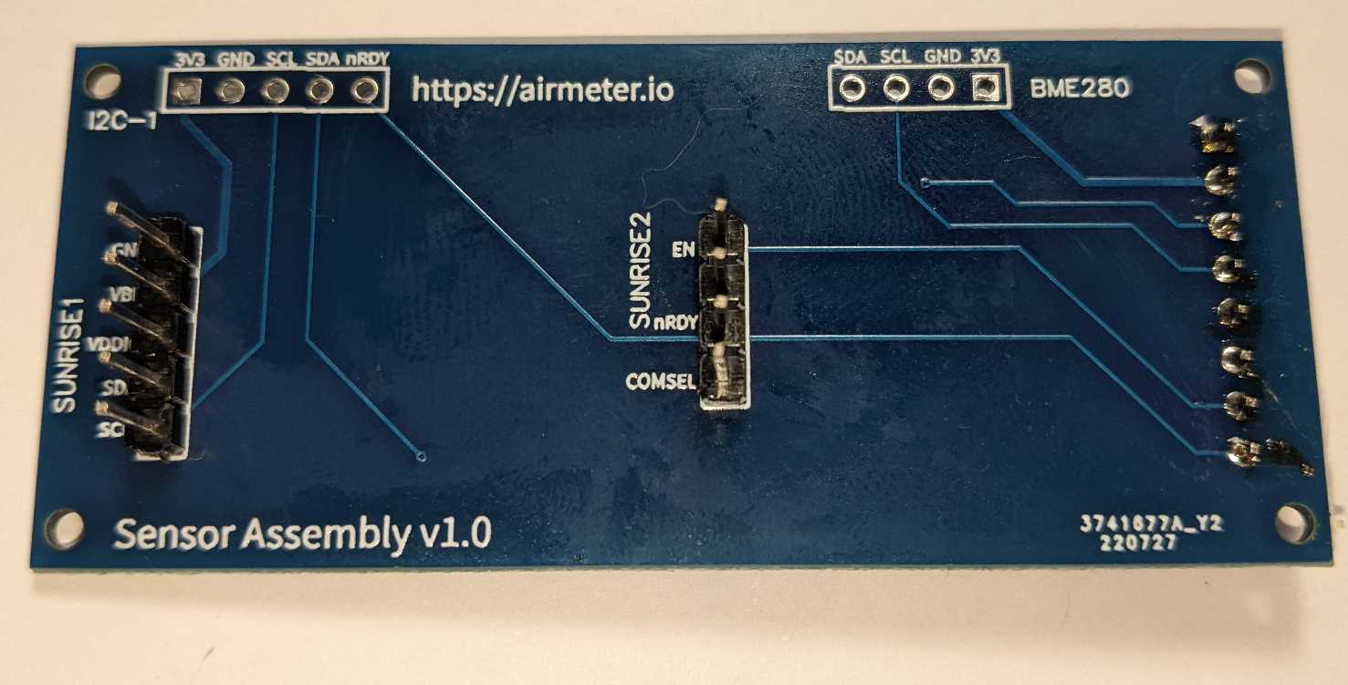 PCB after step 2 has been completed